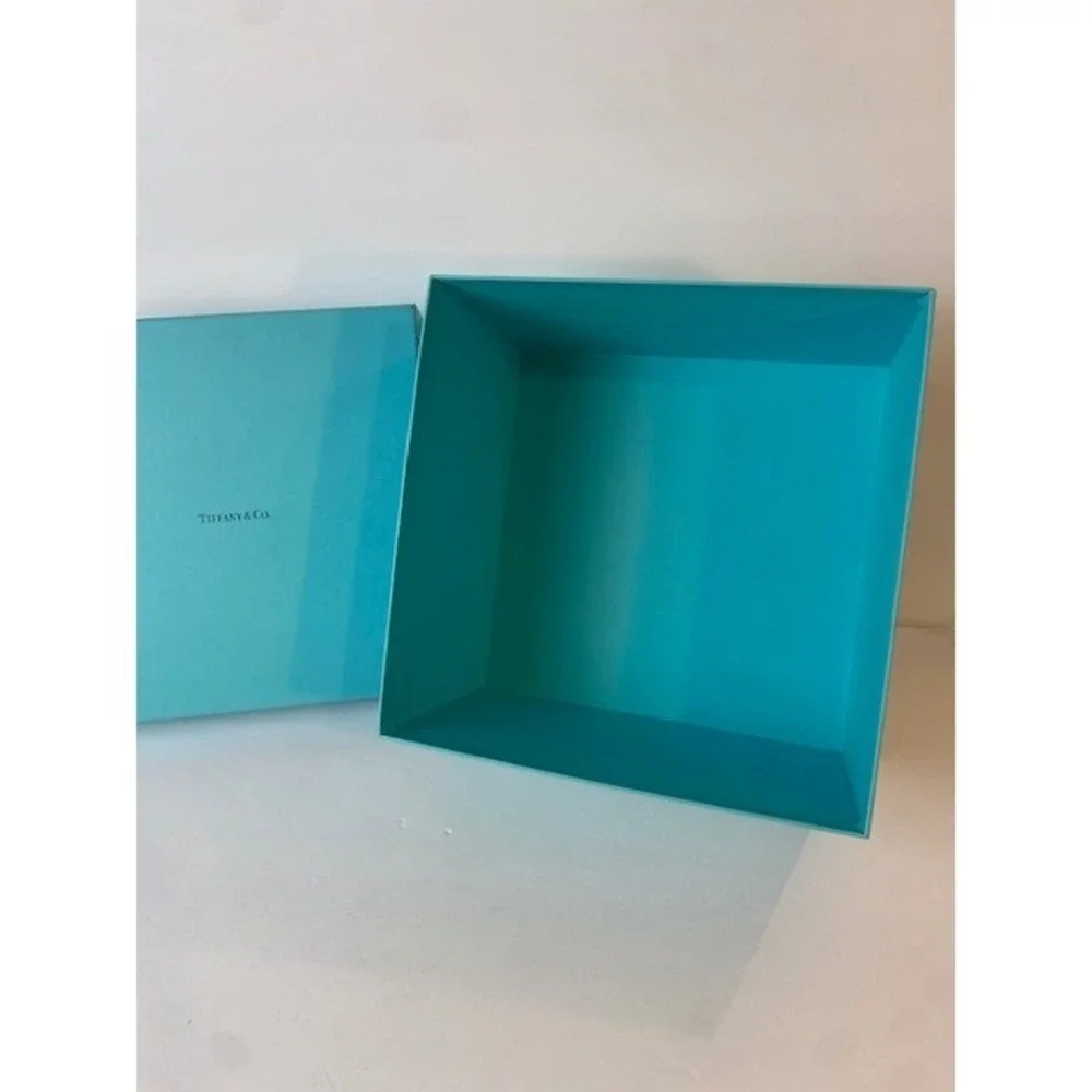 Tiffany & Co Large Square Blue Gift Box Storage Display 10x10x6.5 Inch
